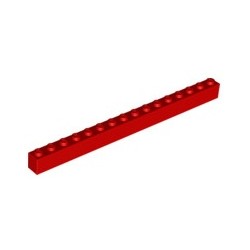 KLOCEK LEGO BRICK 1X16 RED - 2465