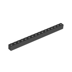 KLOCEK LEGO BRICK 1X16 BLACK - 2465