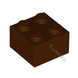 KLOCEK LEGO BRICK 2X2 REDDISH BROWN - 3003