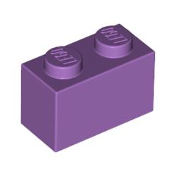 KLOCEK LEGO BRICK 1X2 MEDIUM LAVENDER - 3004