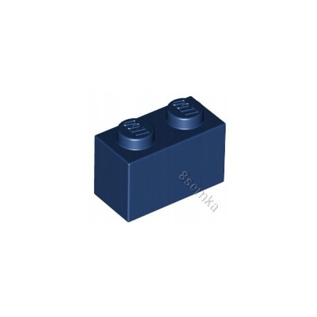 KLOCEK LEGO BRICK 1X2 DARK BLUE - 3004