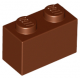 KLOCEK LEGO BRICK 1X2 REDDISH BROWN - 3004