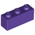 KLOCEK LEGO BRICK 1X3 DARK PURPLE - 3622