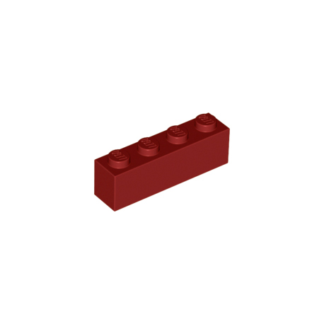 KLOCEK LEGO BRICK 1X4 DARK RED - 3010