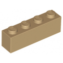 KLOCEK LEGO BRICK 1X4 DARK TAN - 3010