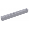 KLOCEK LEGO BRICK 1X10 LIGHT BLUISH GRAY - 6111