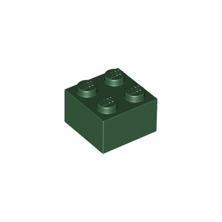 KLOCEK LEGO BRICK 2X2 DARK GREEN - 3003