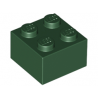 KLOCEK LEGO BRICK 2X2 DARK GREEN - 3003