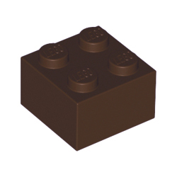 KLOCEK LEGO BRICK 2X2 DARK BROWN - 3003