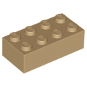 KLOCEK LEGO BRICK 2X4 DARK TAN - 3001