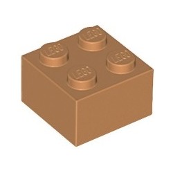 KLOCEK LEGO BRICK 2X2 MEDIUM DARK FLESH - 3003