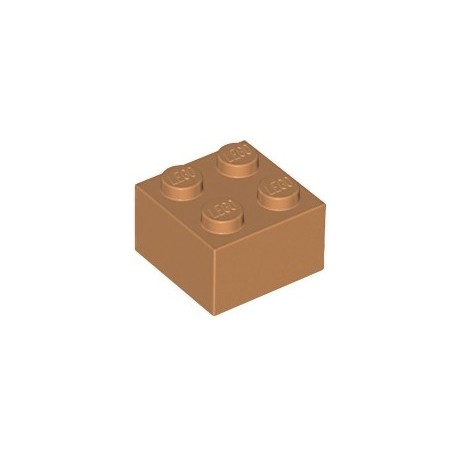 KLOCEK LEGO BRICK 2X2 MEDIUM DARK FLESH - 3003