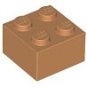 KLOCEK LEGO BRICK 2X2 MEDIUM DARK FLESH - 3003