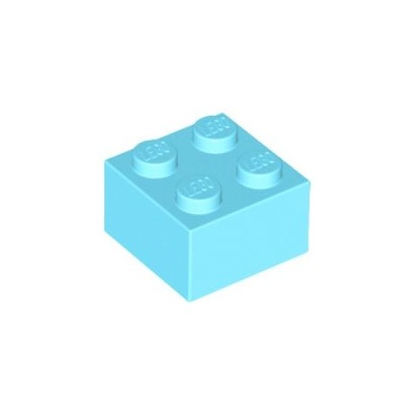 KLOCEK LEGO BRICK 2X2 MEDIUM AZURE - 3003