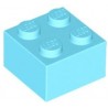 KLOCEK LEGO BRICK 2X2 MEDIUM AZURE - 3003