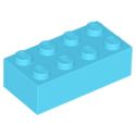 KLOCEK LEGO BRICK 2X4 MEDIUM AZURE - 3001