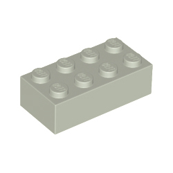 KLOCEK LEGO BRICK 2X4 LIGHT GRAY - 3001