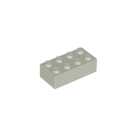 KLOCEK LEGO BRICK 2X4 LIGHT GRAY - 3001