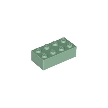 KLOCEK LEGO BRICK 2X4 SAND GREEN - 3001