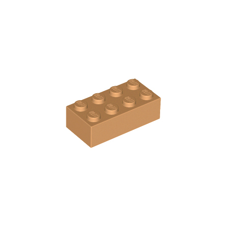 KLOCEK LEGO BRICK 2X4 MEDIUM NOUGAT - 3001