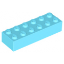 KLOCEK LEGO BRICK 2X6 MEDIUM AZURE - 2456 