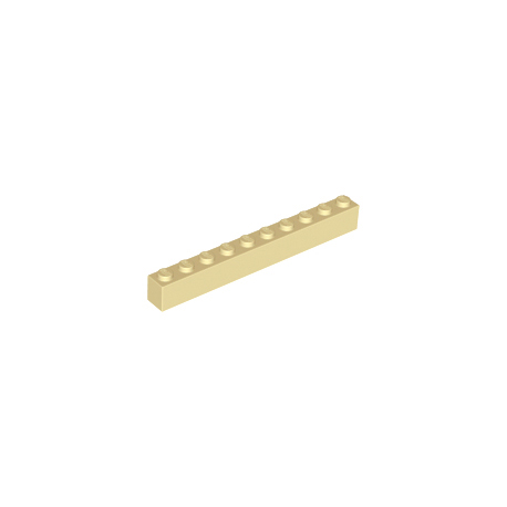 KLOCEK LEGO BRICK 1X10 TAN PIASKOWY - 6111