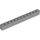 KLOCEK LEGO BRICK 1X12 LIGHT BLUISH GRAY - 6112