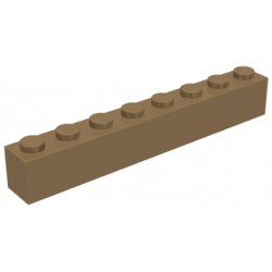 KLOCEK LEGO BRICK 1X8 DARK TAN - 3008