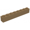 KLOCEK LEGO BRICK 1X8 DARK TAN - 3008