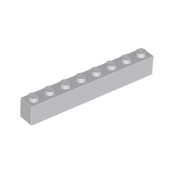 KLOCEK LEGO BRICK 1X8 LIGHT BLUISH GRAY - 3008