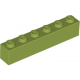 KLOCEK LEGO BRICK 1X6 OLIWKOWY - 3009