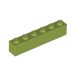 KLOCEK LEGO BRICK 1X6 OLIWKOWY - 3009