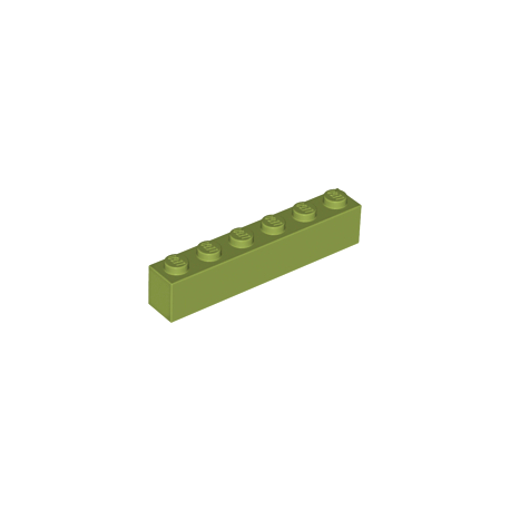 KLOCEK LEGO BRICK 1X6 OLIWKOWY - 3009
