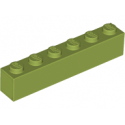 KLOCEK LEGO BRICK 1X6 OLIWKOWY - 3009