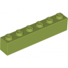 KLOCEK LEGO BRICK 1X6 OLIWKOWY - 3009