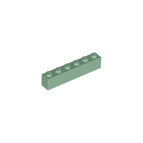 KLOCEK LEGO BRICK 1X6 SAND GREEN - 3009