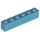 KLOCEK LEGO BRICK 1X6 MEDIUM AZURE - 3009