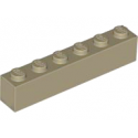KLOCEK LEGO BRICK 1X6 DARK TAN - 3009