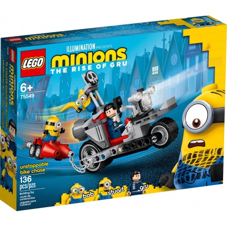 LEGO MINIONS 75549 Niepowstrzymany motocykl ucieka