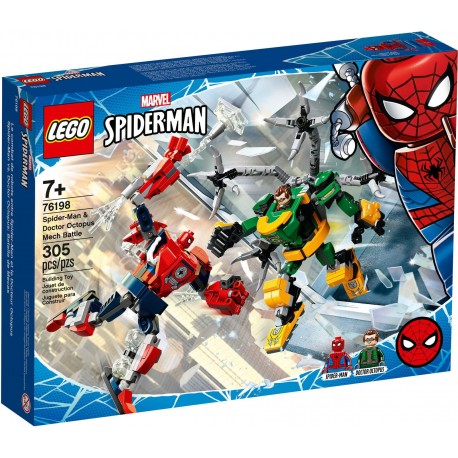 LEGO SUPER HEROES 76198 Bitwa mechów Spider-Mana i Doktora
