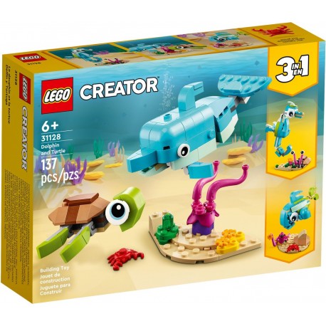LEGO CREATOR 31128 Delfin i żółw 3w1