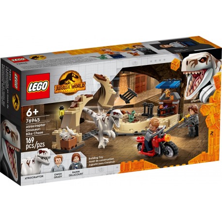 LEGO JURASSIC WORLD 76945 Atrociraptor: pościg na motocyklu